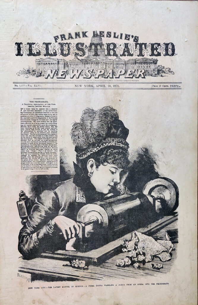 articolo giornale invenzione fonografo